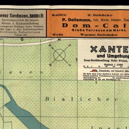 Stadtplan von Xanten mit Umgebung 1:10.000 (1927) - Landkartenarchiv.de